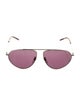 Gucci Web Accent Aviator Sunglasses