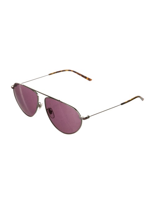 Gucci Web Accent Aviator Sunglasses