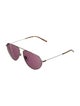 Gucci Web Accent Aviator Sunglasses