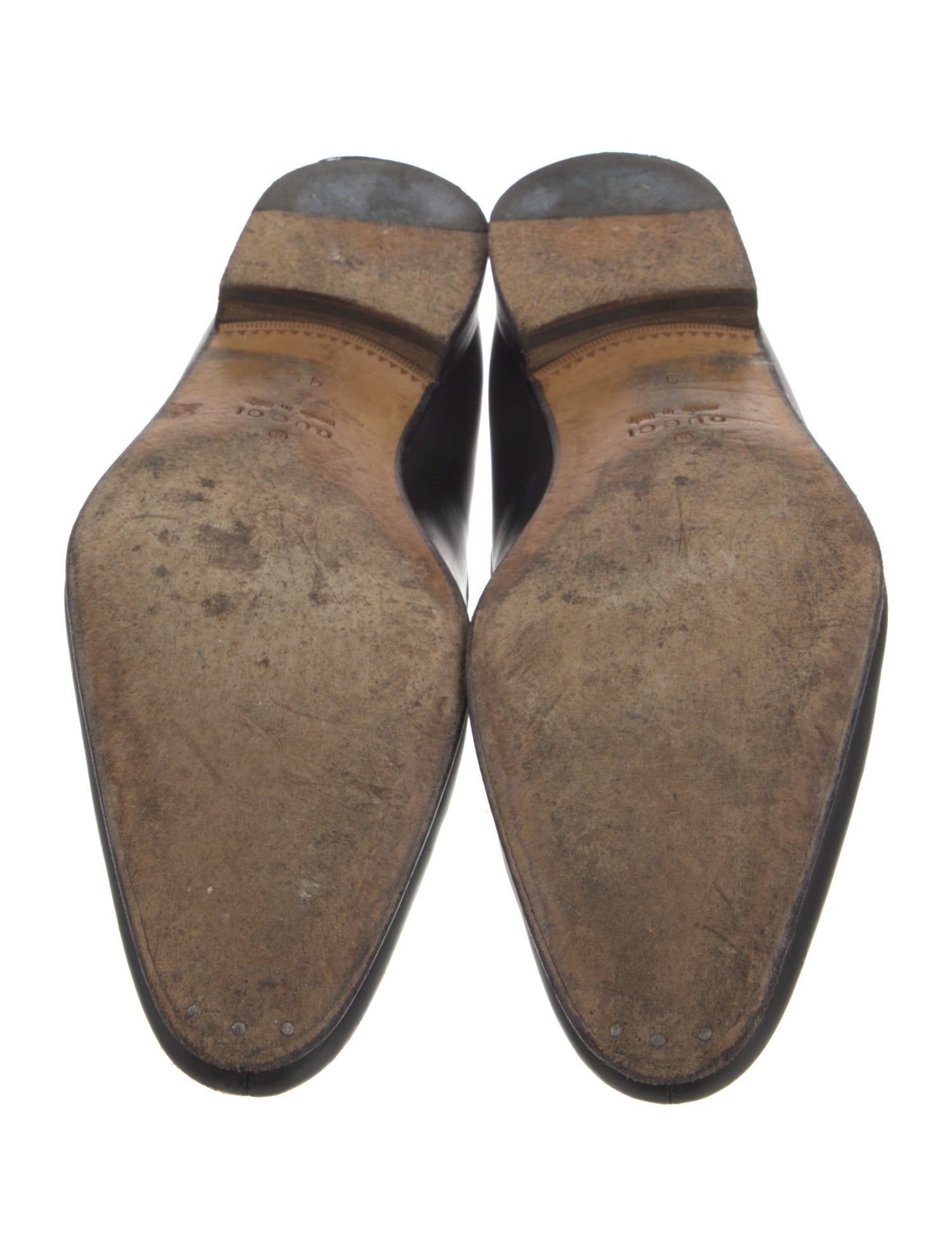 Gucci Horsebit Accent Leather Dress Loafers