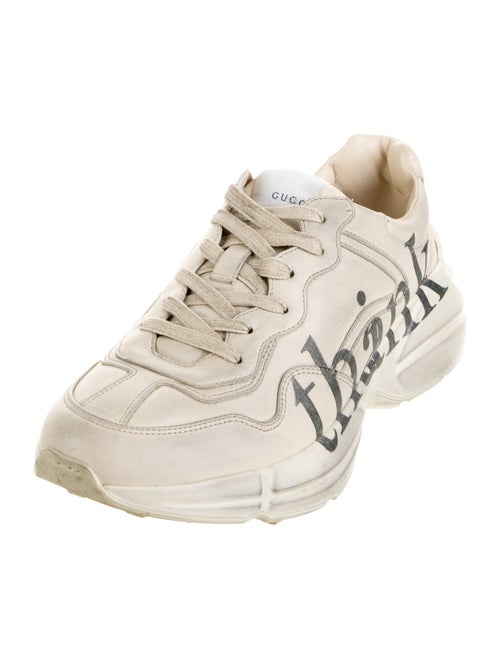 Gucci Web Accent Leather Chunky Sneakers