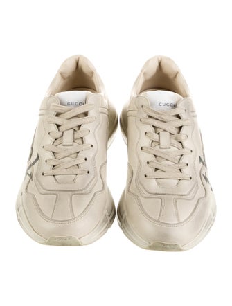 Gucci Web Accent Leather Chunky Sneakers