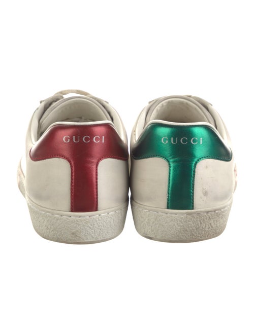Gucci Web Accent Leather Sneakers