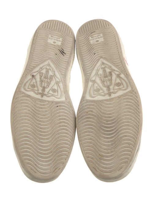 Gucci Web Accent Leather Sneakers