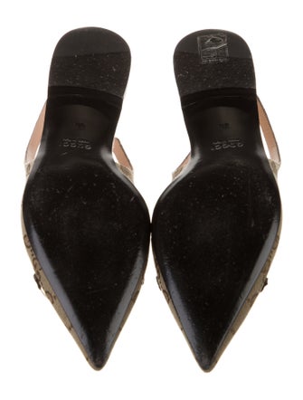 Gucci GG Canvas Canvas Slingback Flats