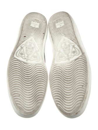 Gucci Web Accent Leather Sneakers