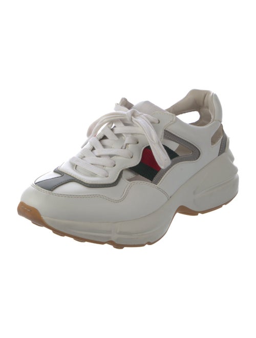 Gucci Web Accent Leather Chunky Sneakers