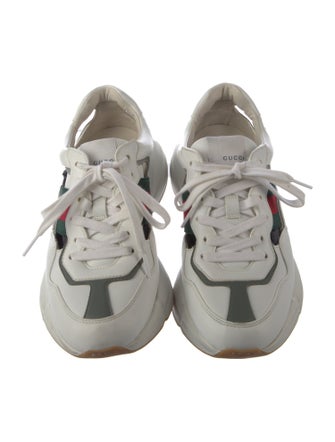Gucci Web Accent Leather Chunky Sneakers