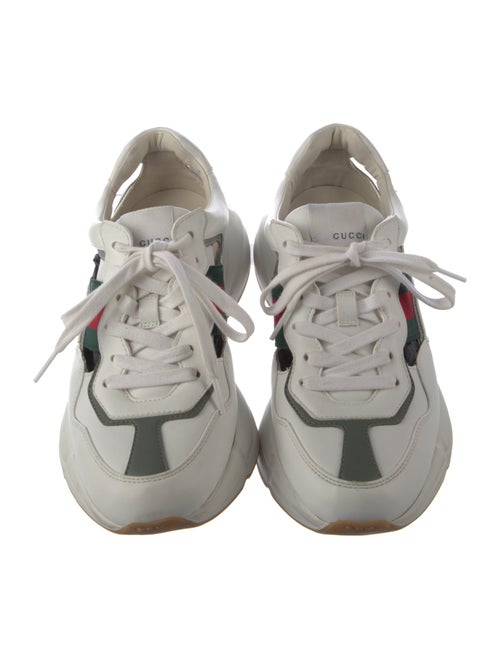 Gucci Web Accent Leather Chunky Sneakers