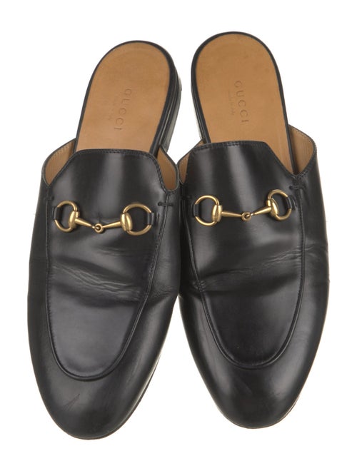 Gucci Horsebit Accent Leather Mules