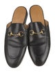 Gucci Horsebit Accent Leather Mules