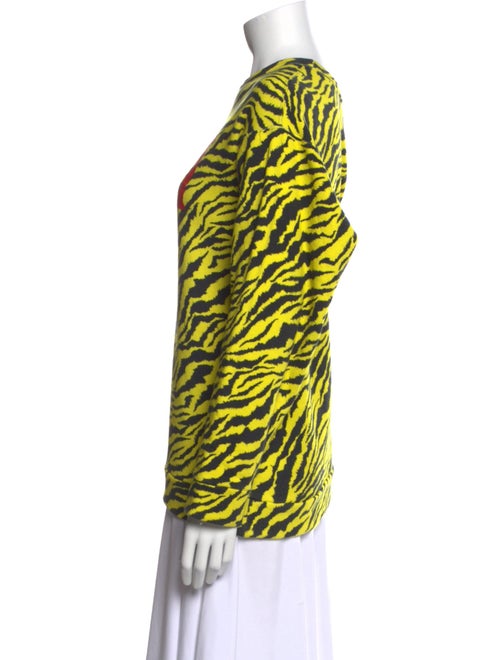 Gucci Animal Print Bateau Neckline Sweatshirt