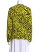 Gucci Animal Print Bateau Neckline Sweatshirt