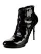 Gucci Bamboo Accent Patent Leather Boots