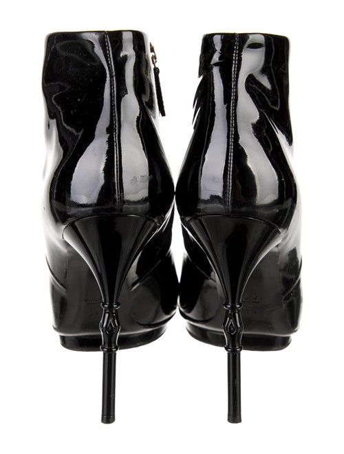 Gucci Bamboo Accent Patent Leather Boots
