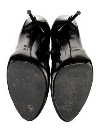 Gucci Bamboo Accent Patent Leather Boots