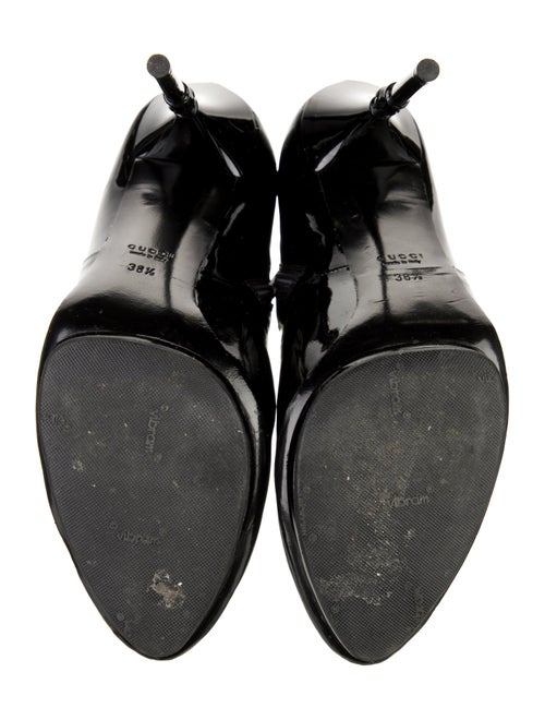 Gucci Bamboo Accent Patent Leather Boots