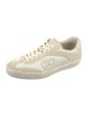 Gucci Leather Embroidered Accent Sneakers