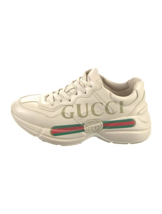 Gucci Web Accent Leather Chunky Sneakers
