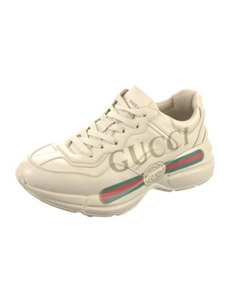 Gucci Web Accent Leather Chunky Sneakers