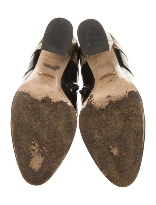 Gucci Patent Leather Animal Print Boots