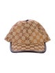 Gucci Canvas Pattern Print Crystal Embellished Baseball Cap