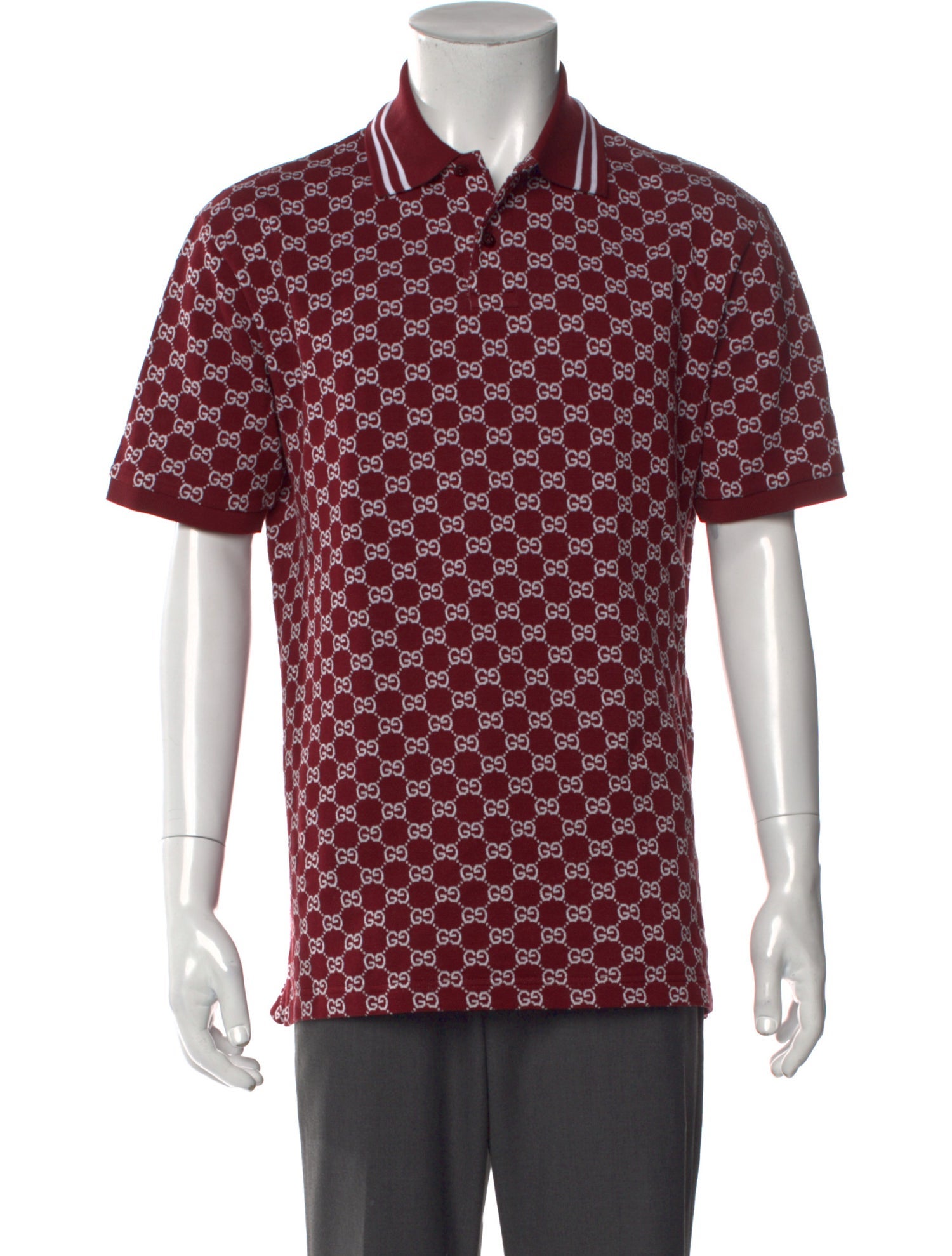 Gucci GG Logo Collar Polo Shirt w/ Tags