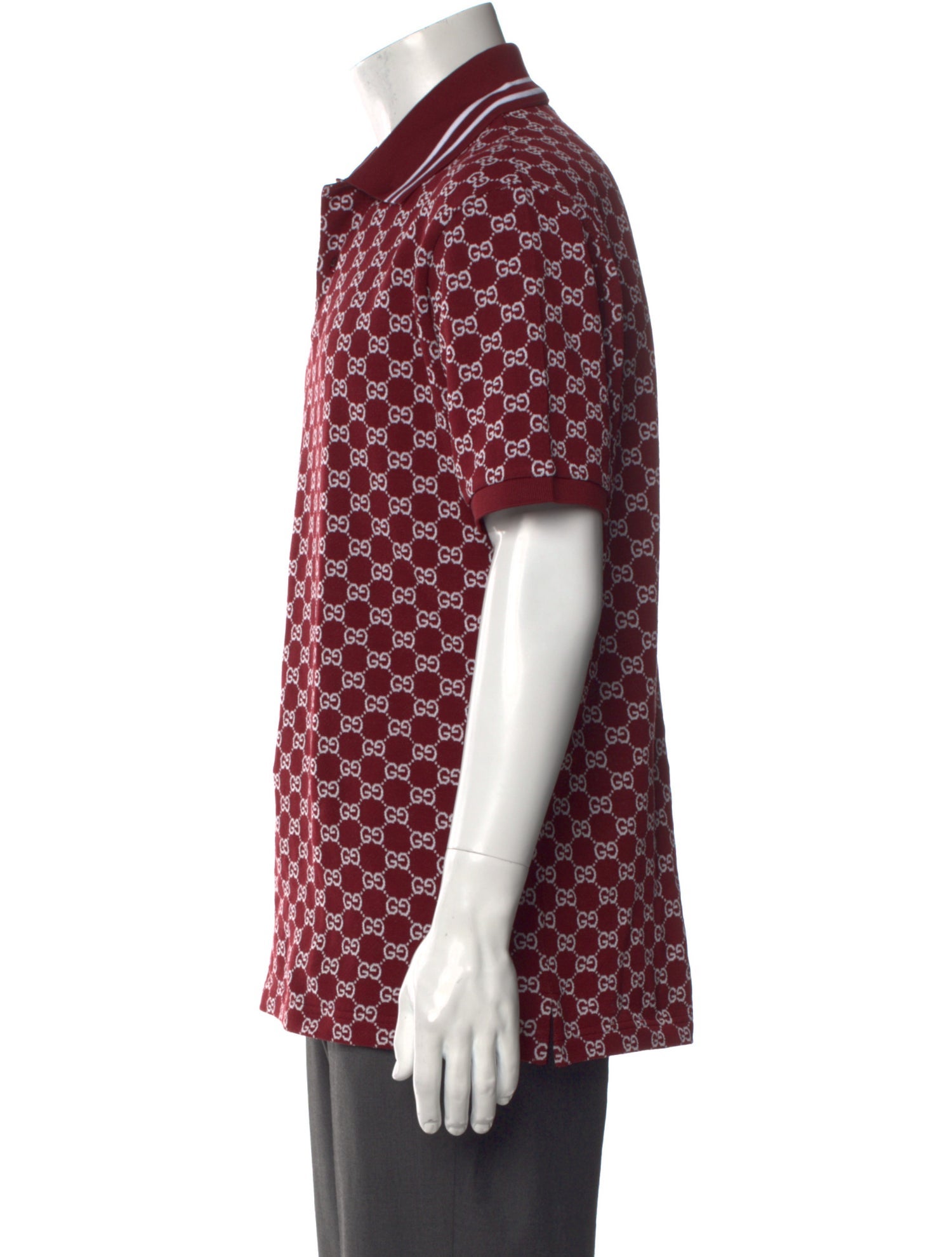 Gucci GG Logo Collar Polo Shirt w/ Tags