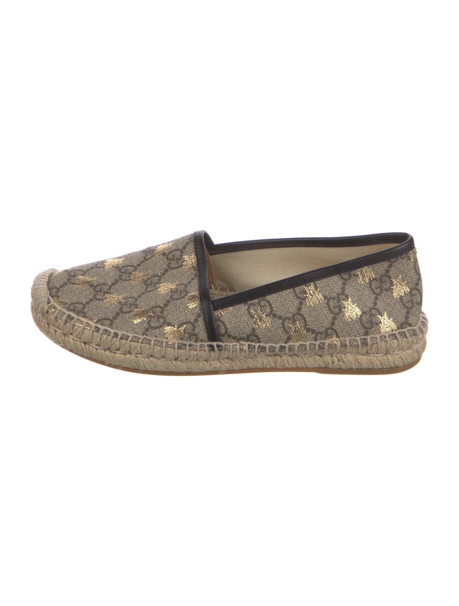 Gucci GG Canvas Glitter Accents Espadrilles