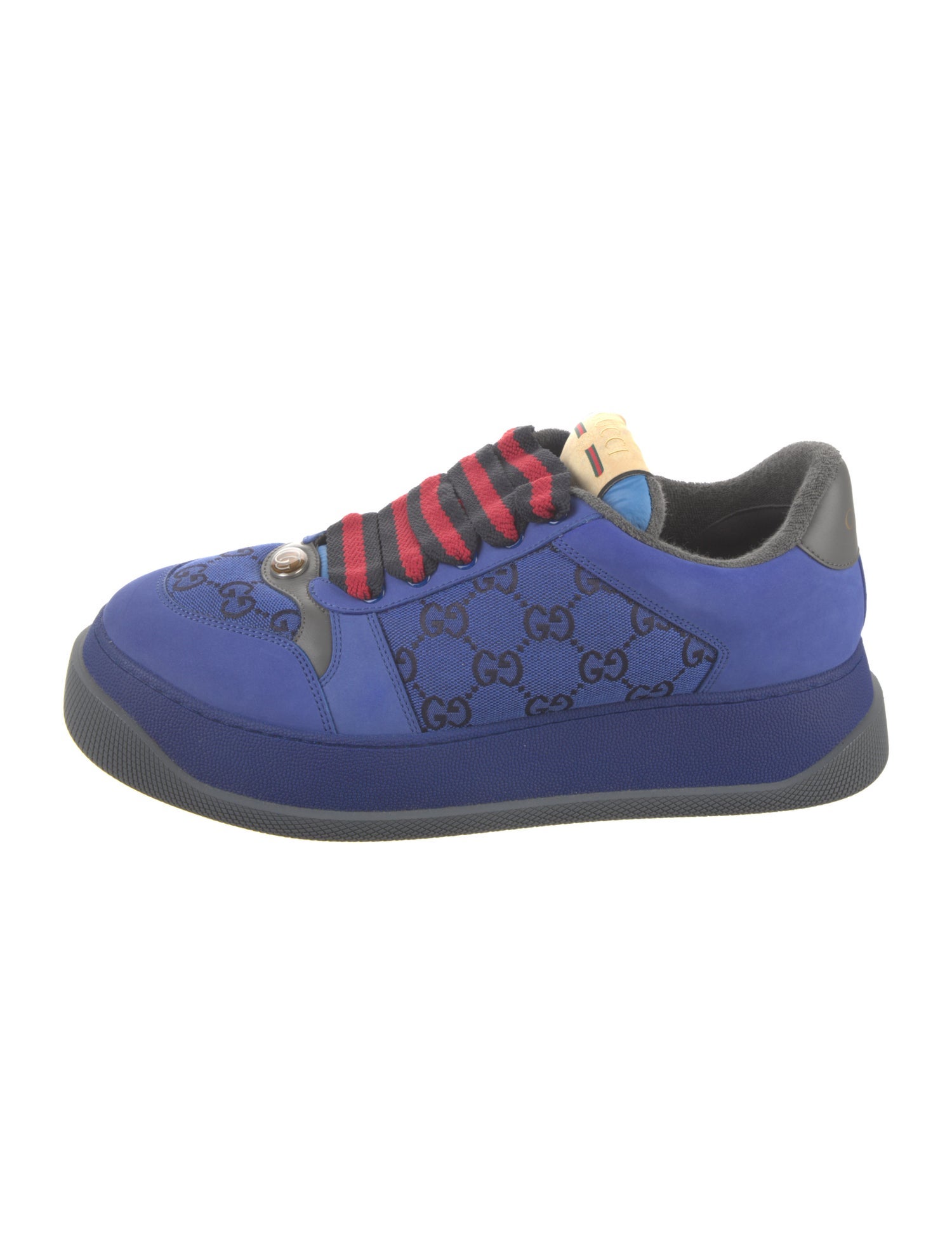 Gucci Web Accent Nubuck Sneakers