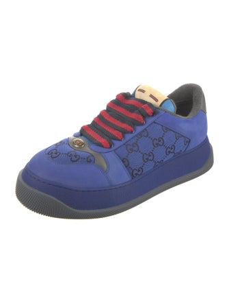 Gucci Web Accent Nubuck Sneakers