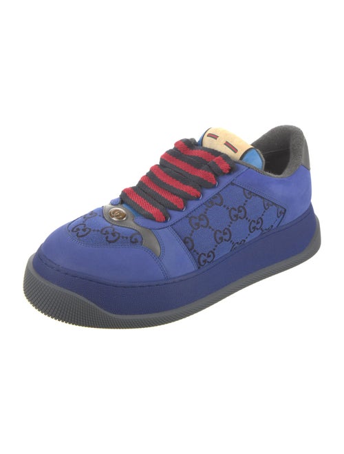 Gucci Web Accent Nubuck Sneakers