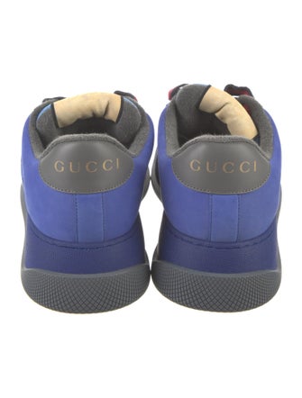 Gucci Web Accent Nubuck Sneakers