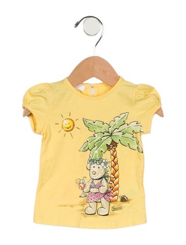 Gucci Sizes 0-24 Months Infant Girls' Graphic Short Sleeve Shirt 3M