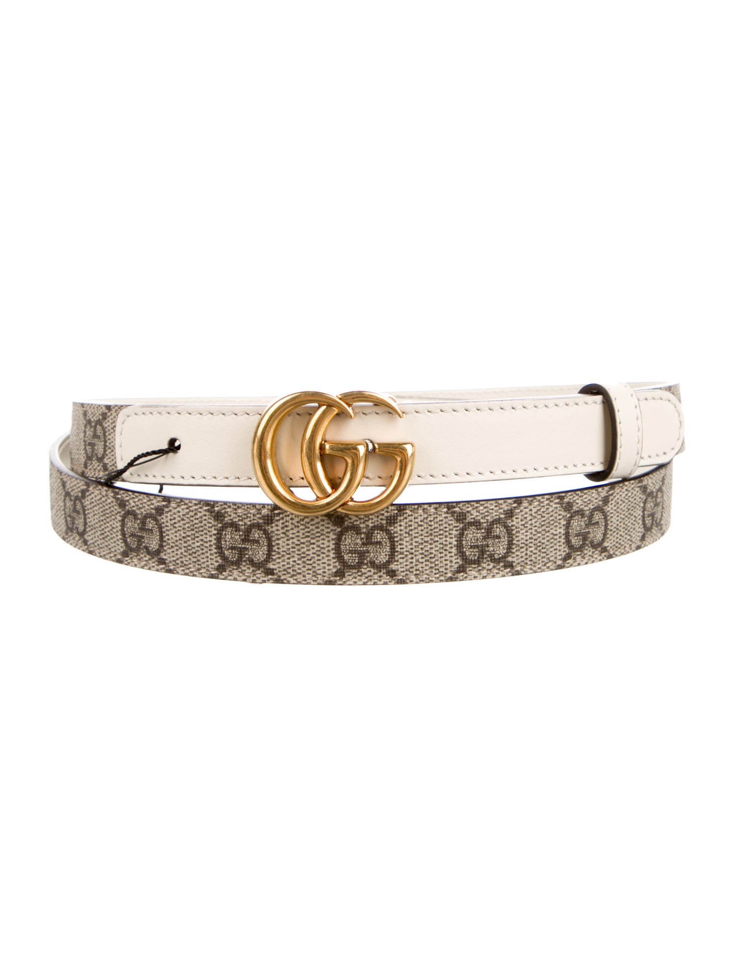Gucci Running GG Logo Skinny Belt w/ Tags