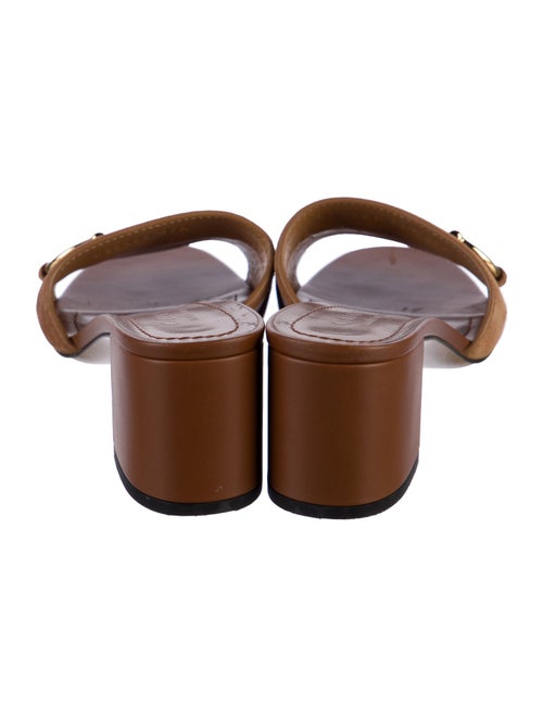 Gucci Horsebit Accent Leather Slides