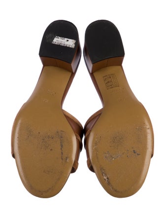 Gucci Horsebit Accent Leather Slides