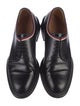 Gucci Sylvie Web Accent Leather Derby Shoes
