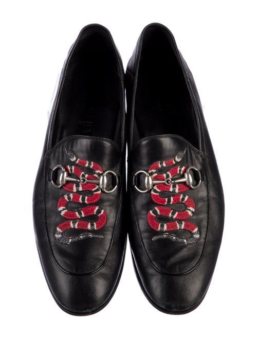 Gucci Horsebit Accent Leather Loafers