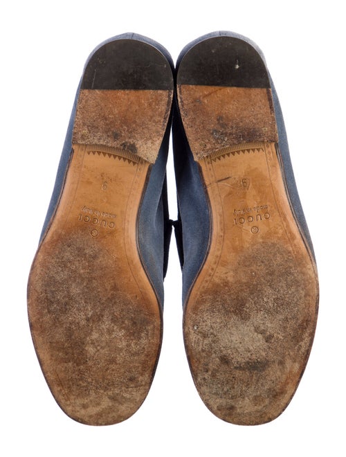 Gucci Horsebit Accent Suede Dress Loafers