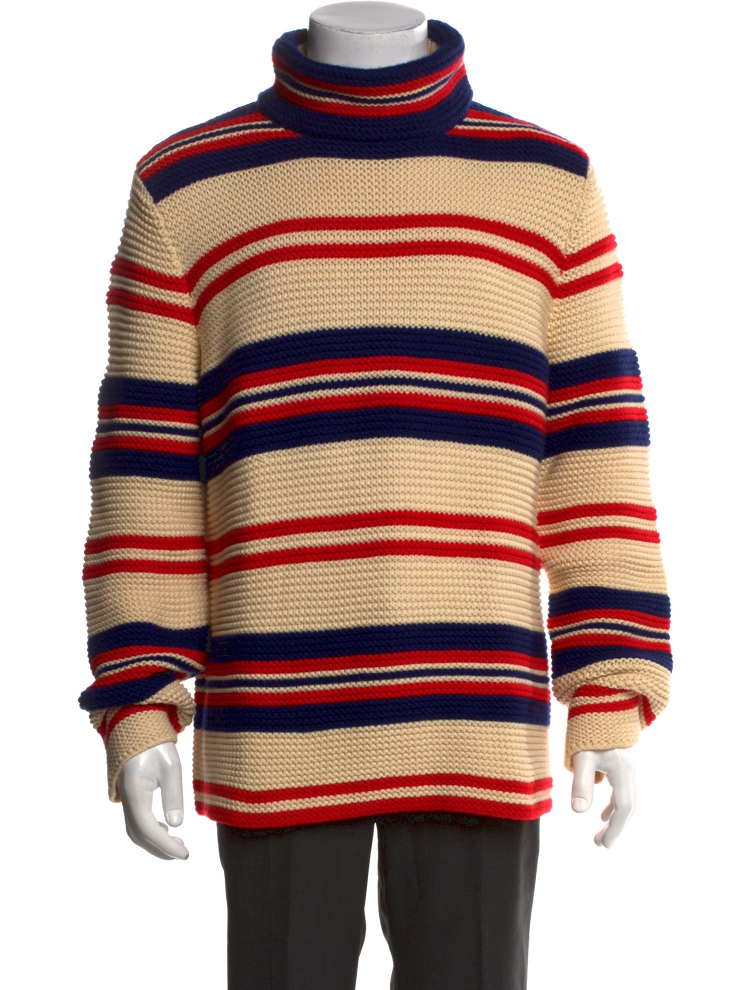 Gucci Striped Turtleneck Pullover