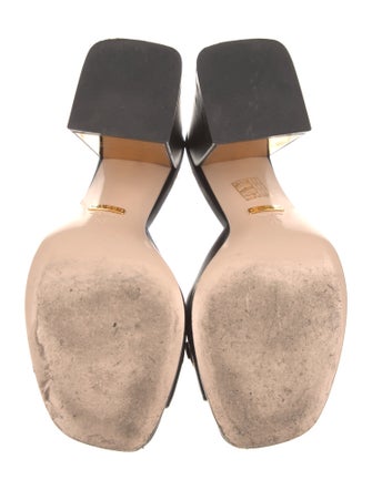 Gucci Horsebit Accent Leather Slides