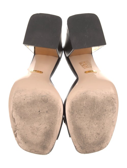 Gucci Horsebit Accent Leather Slides