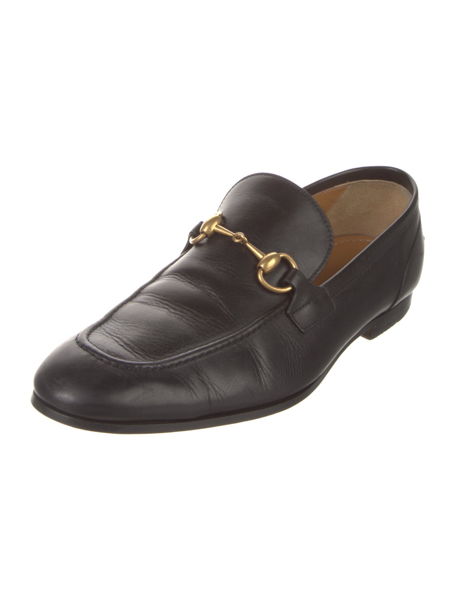 Gucci Horsebit Accent Leather Dress Loafers