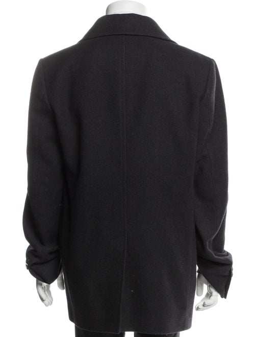 Gucci Tiger Head Accent Wool Peacoat