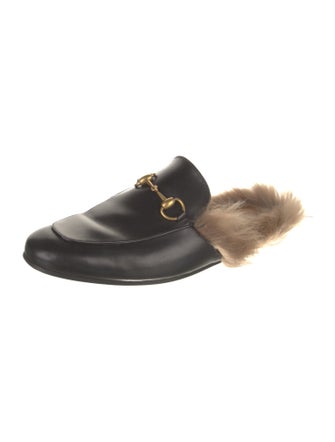 Gucci Horsebit Accent Leather Mules