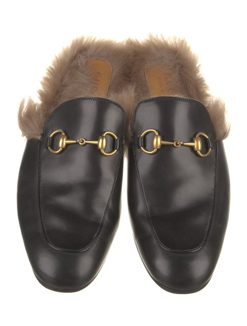 Gucci Horsebit Accent Leather Mules