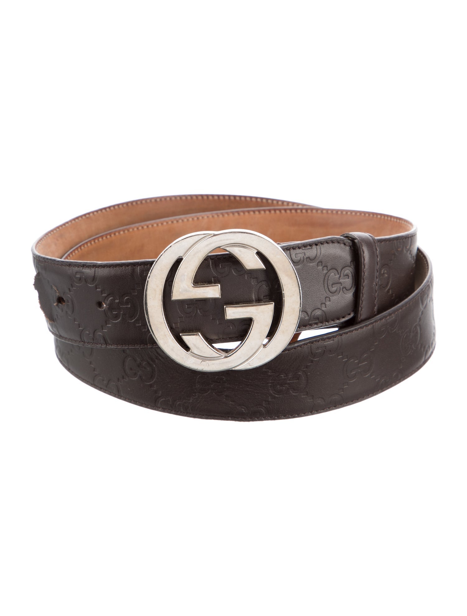 Gucci GG Logo Leather Belt Kit