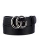 Gucci Double G Logo Leather Belt