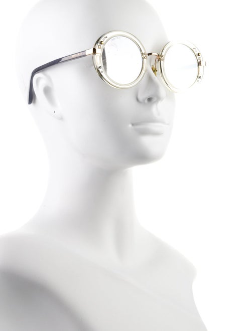 Jimmy Choo Round Gradient Sunglasses
